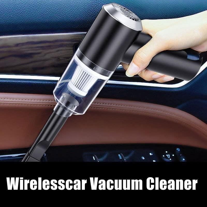 3-in-1 Cordless Car Vacuum Cleaner & Air Duster | Rechargeable Handheld Mini Vacuum with Blower for Home, Office, Travel & Keyboard Cleaning